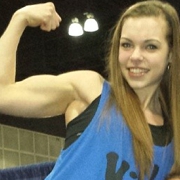 Teen muscle girl Fitness girl Kelsey